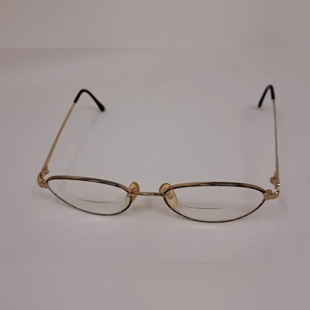 Yves Saint Laurent Women's Glasses Gold Metal Havana Frames 4084 Y119 52-19-130